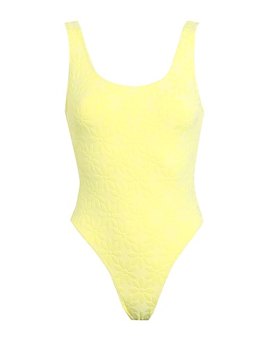 TOPSHOP One-piece swimsuits Pastel yellow 73% Polyamide, 21% Polyester, 6% Elastane