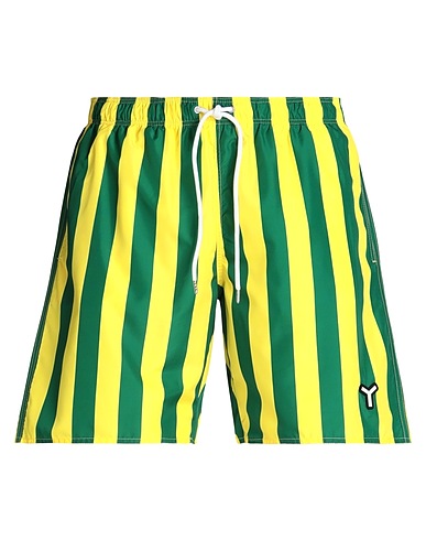 YES I AM by CRISTIANO RINALDI Swim shorts Green 100% Polyester