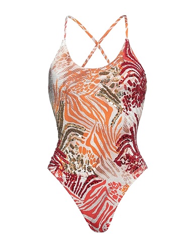 GUESS One-piece swimsuits Light brown 74% Polyamide, 26% Elastane