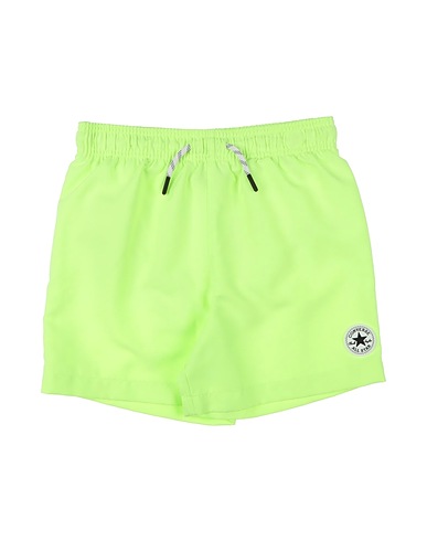 CONVERSE Shorts de bain CORE PULL-ON SWIM TRUNK
 Vert lime 100% Polyester
