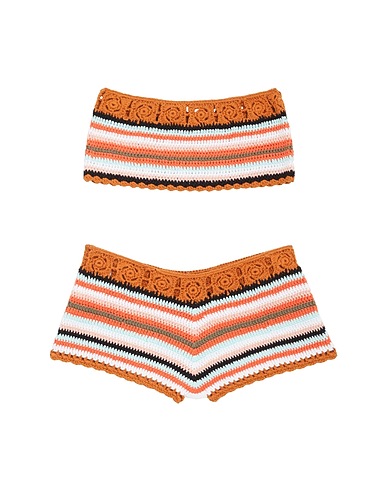 8 by YOOX Beachwear ORGANIC COTTON CROCHET BEACH SET
 Lederfarben 100% Organische Baumwolle