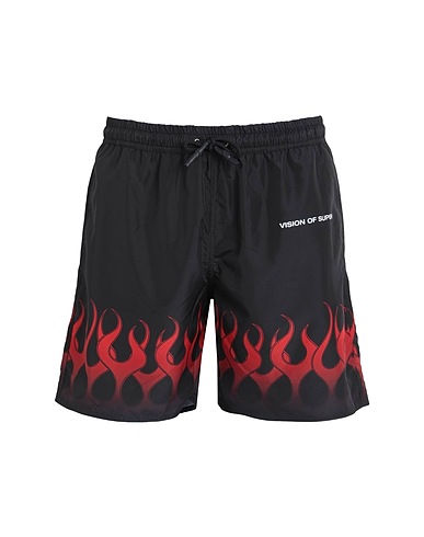 VISION OF SUPER Swim shorts Black 100% Polyester