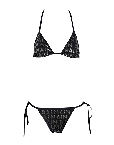 BALMAIN Bikini TRIANGLE BIKINI Black 80% Polyamide, 20% Elastane