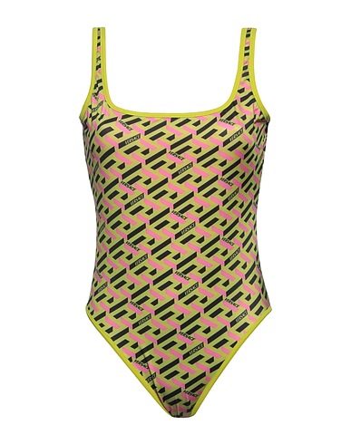 VERSACE One-piece swimsuits Military green 78% Polyester, 22% Elastane