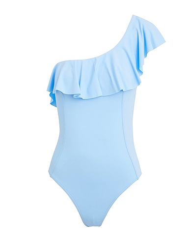 8 by YOOX 水着（ワンピース） ONE PIECE SWIMSUIT
 ライトブルー 再生ポリアミド 90% / ポリウレタン 10%