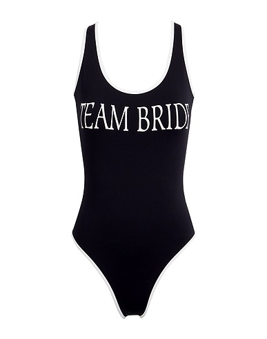 8 by YOOX One-piece swimsuits TEAM BRIDE ONE PIECE SWIMSUIT
 Black 90% Recycled polyamide, 10% Elastane