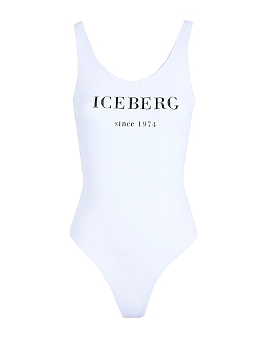 ICEBERG One-piece swimsuits White 82% Polyamide, 18% Elastane