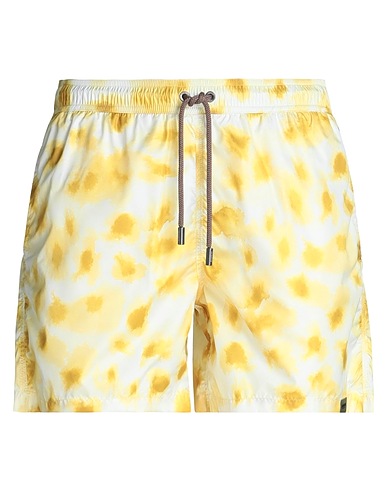 ASPESI Swim shorts Yellow 100% Polyester