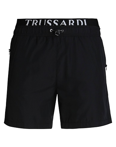 TRUSSARDI Swim shorts Black 100% Polyester