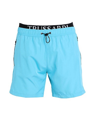 TRUSSARDI Swim shorts Sky blue 100% Polyester