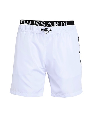 TRUSSARDI Swim shorts White 100% Polyester