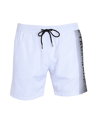 TRUSSARDI Swim shorts White 100% Polyester