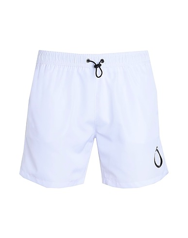 TRUSSARDI Swim shorts White 100% Polyester