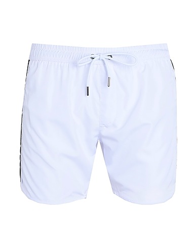TRUSSARDI Swim shorts White 93% Polyester, 7% Elastane