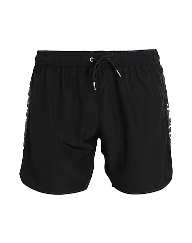 TRUSSARDI Swim shorts Black 93% Polyester, 7% Elastane
