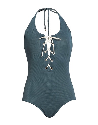 LOVE STORIES One-piece swimsuits Slate blue 96% Polyamide, 4% Elastane