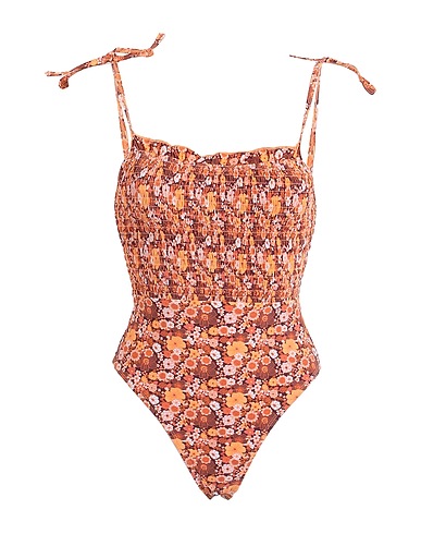 TOPSHOP One-piece swimsuits Apricot 82% Nylon, 18% Elastane