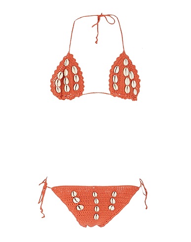 8 by YOOX Bikini ORGANIC COTTON CROCHET BIKINI
 Mattone 100% Cotone organico