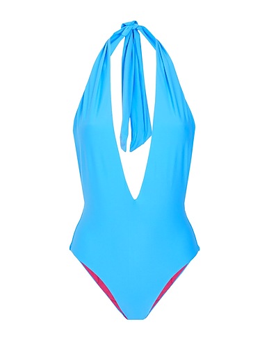 8 by YOOX One-piece swimsuits RECYCLED DOUBLE FACE ONE-PIECE SWIMSUIT
 Turquoise 90% Recycled polyester, 10% Elastane