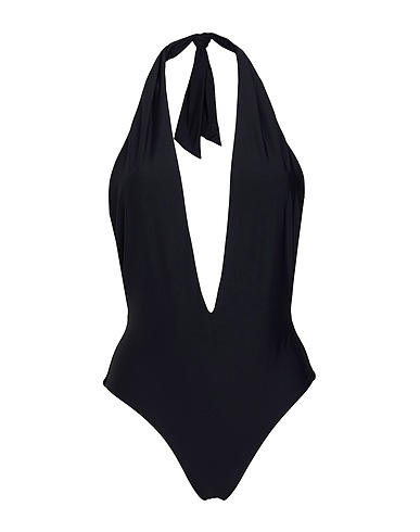 8 by YOOX Слитный купальник RECYCLED DOUBLE FACE ONE-PIECE SWIMSUIT
 Чёрный 90% Переработанный Полиамид, 10% Эластан