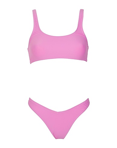 8 by YOOX Maillot deux pièces RECYCLED SCOOP-NECK BIKINI
 Rose 90% Polyamide recyclé, 10% Élasthanne