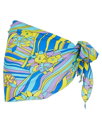 8 by YOOX Cover-up PRINTED MINI SARONG_BEACH COVER-UP
 Sky blue 100% Viscose