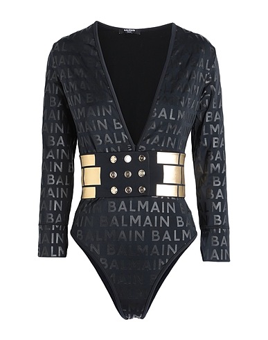 BALMAIN One-piece swimsuits Black 80% Polyamide, 20% Elastane