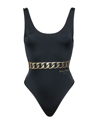 BALMAIN One-piece swimsuits Black 80% Polyamide, 20% Elastane