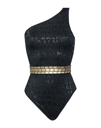 BALMAIN One-piece swimsuits Black 80% Polyamide, 20% Elastane