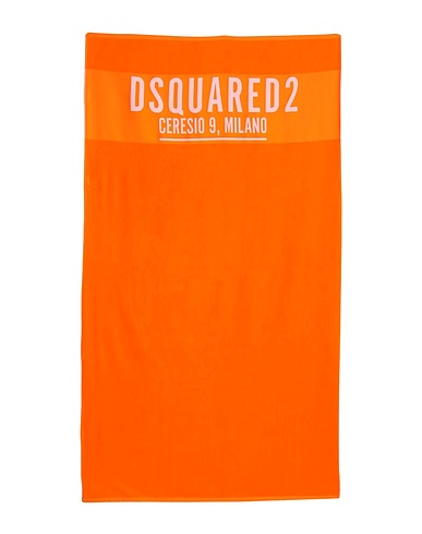 DSQUARED2 Beach towel Orange 100% Cotton