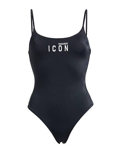 DSQUARED2 One-piece swimsuits Black 80% Polyamide, 20% Elastane