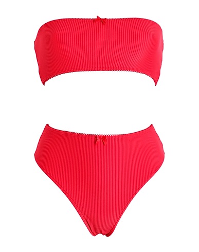 FRANKIES BIKINIS Bikini JADA TOP-JENNA BOTTOM Red 87% Nylon, 13% Elastane