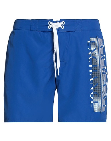 ARMANI EXCHANGE Swim shorts Bright blue 100% Polyester