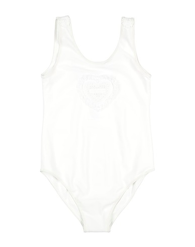 DOLCE&GABBANA One-piece swimsuits White 72% Polyamide, 28% Elastane, Cotton, Polyester