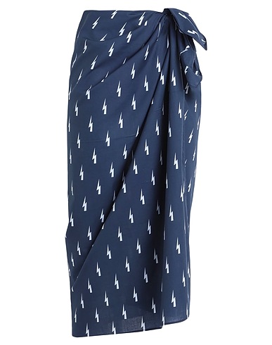 NEIL BARRETT Cover-ups Navy blue 100% Cotton