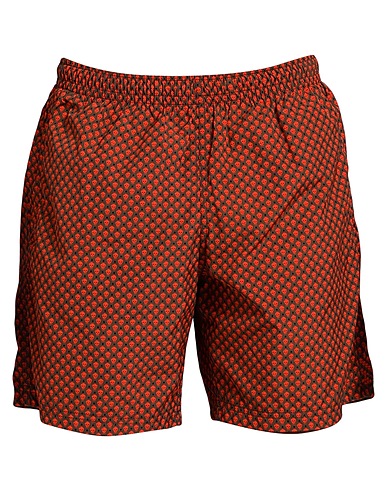 MCQUEEN Swim shorts Orange 100% Polyamide, Polyester