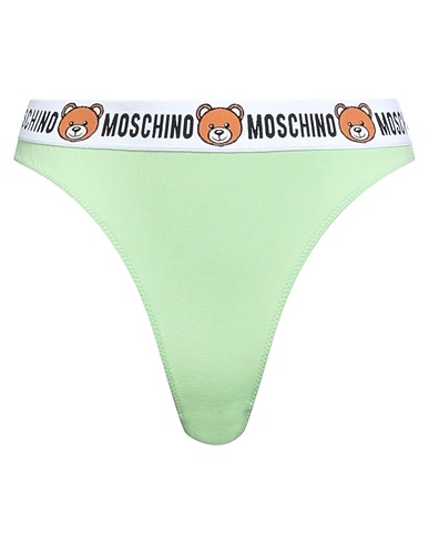 MOSCHINO Slip UNDERWEAR Verde chiaro 95% Cotone, 5% Elastan