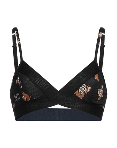 MOSCHINO Bra Black 95% Cotton, 5% Elastane