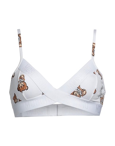 MOSCHINO Bra BIANCO 95% Cotton, 5% Elastane