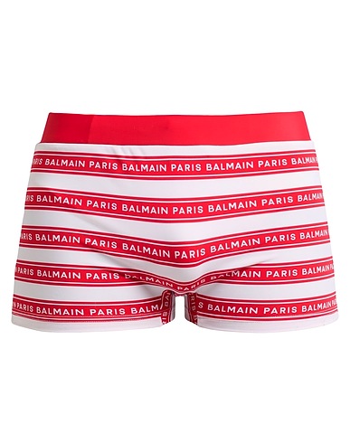 BALMAIN Boxer mare Rosso 80% Poliammide, 20% Elastan