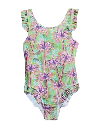 PALM ANGELS One-piece swimsuits Light green 80% Polyester, 20% Elastane