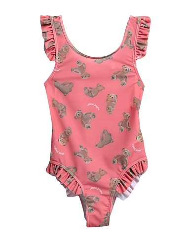 PALM ANGELS One-piece swimsuits Salmon pink 80% Polyester, 20% Elastane