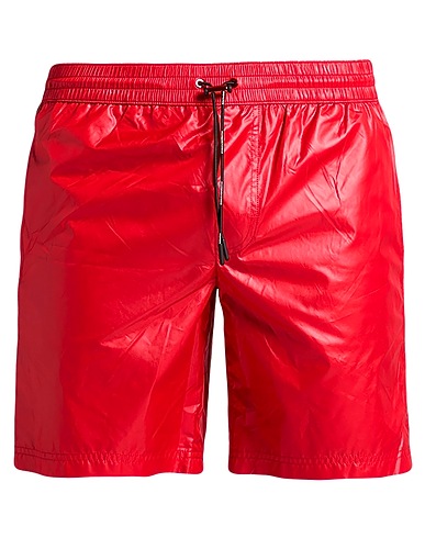 DOLCE&GABBANA 트렁크 수영복 BEACHWEAR 레드 100% 폴리에스테르, 고무