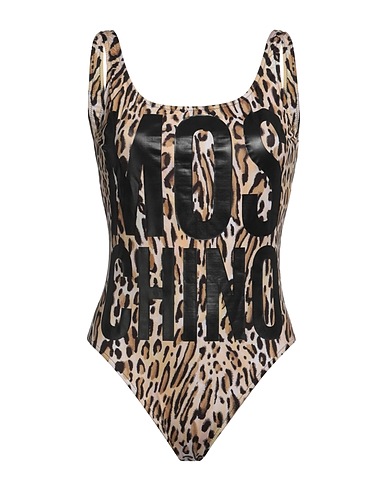 MOSCHINO One-piece swimsuits SWIM Beige 78% Polyester, 22% Elastane