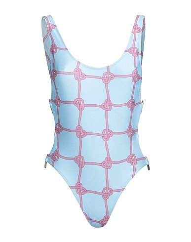 CHIARA FERRAGNI Costume intero Celeste 80% Poliestere, 20% Elastan