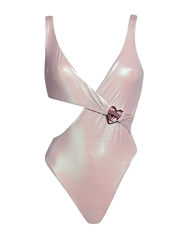 CHIARA FERRAGNI One-piece swimsuits Rose gold 87% Polyamide, 13% Elastane