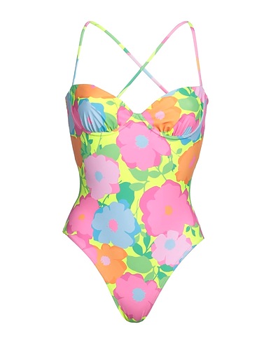 CHIARA FERRAGNI One-piece swimsuits Pink 82% Polyester, 18% Elastane