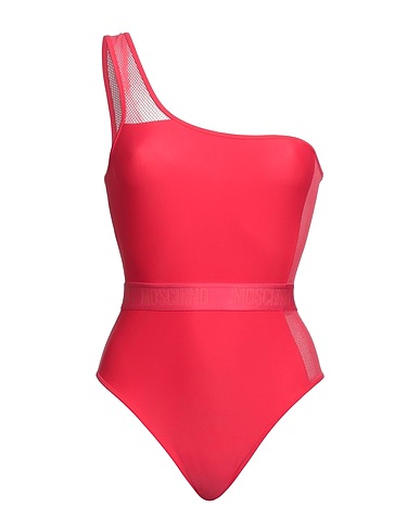 MOSCHINO One-piece swimsuits SWIM Tomato red 80% Polyamide, 20% Elastane