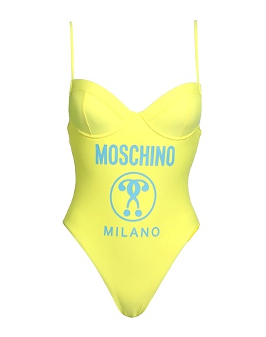 MOSCHINO Costume intero SWIM Giallo 80% Poliammide, 20% Elastan