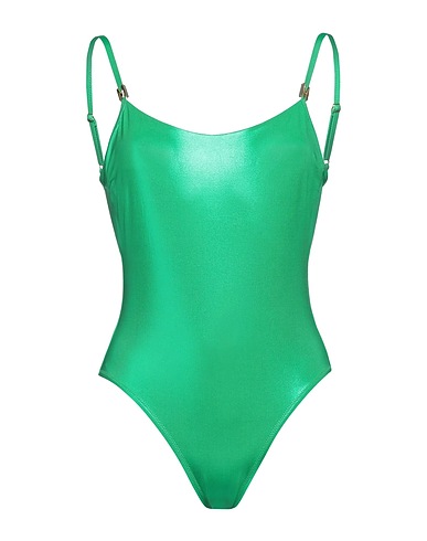 MOSCHINO One-piece swimsuits SWIM Emerald green 83% Polyamide, 17% Elastane
